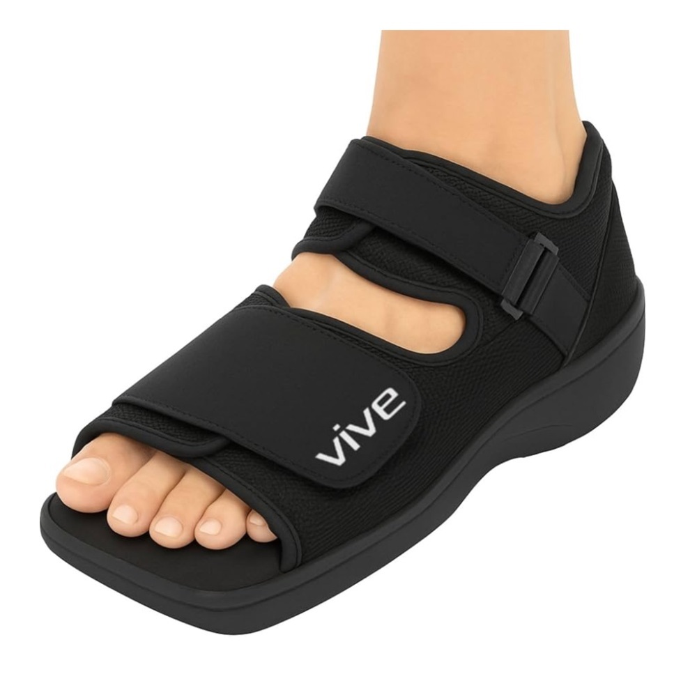 Black Orthopedic Post Op Shoe